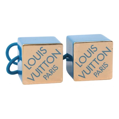 Pre-owned Louis Vuitton Hair Accessory In Blue