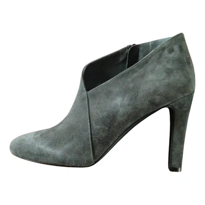 Pre-owned Natan Ankle Boots In Grey