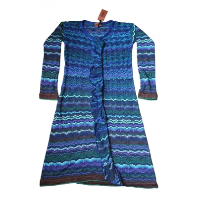 Pre-owned Missoni Cardigan In Blue
