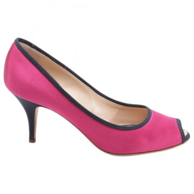 Pre-owned Giuseppe Zanotti Cloth Heels In Pink