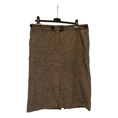 Pre-owned Sonia Rykiel Wool Mid-length Skirt In Brown