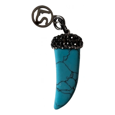 Pre-owned Luisa Spagnoli Horn Pendant In Turquoise