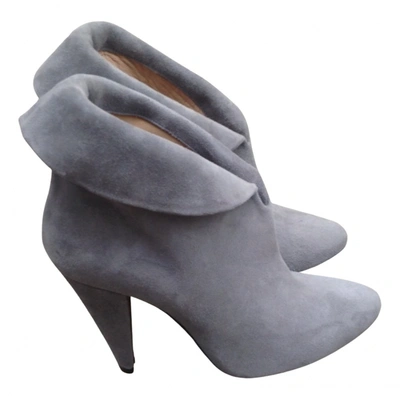 Pre-owned Hoss Intropia Ankle Boots In Grey