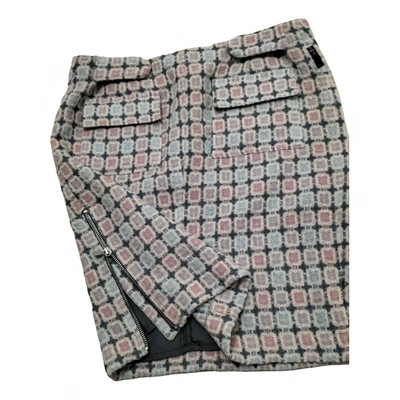 Pre-owned Emporio Armani Wool Mid-length Skirt In Multicolour