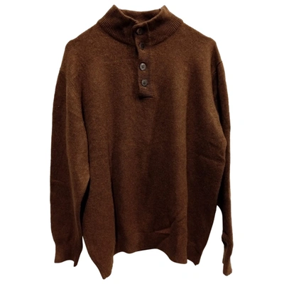 Pre-owned Rsvp Cashmere Pull In Brown