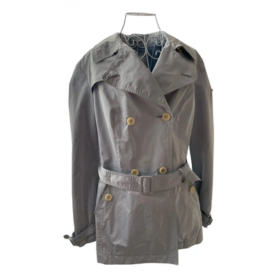 Pre-owned Geox Trench Coat In Grey