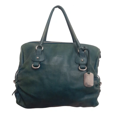 Pre-owned Furla Leather Bag In Green