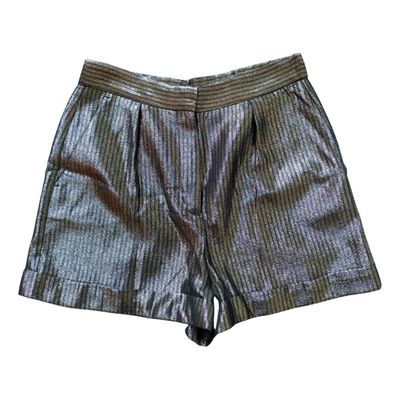 Pre-owned Maje Shorts In Silver
