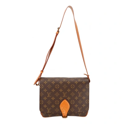 Pre-owned Louis Vuitton Cartouchière Cloth Crossbody Bag In Brown
