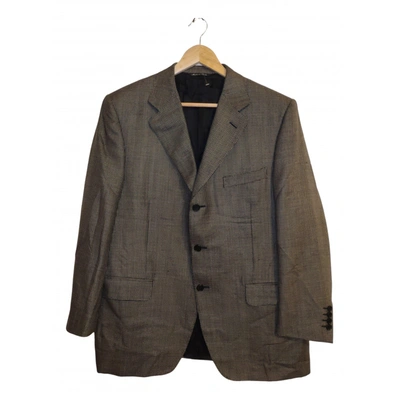 Pre-owned Canali Silk Jacket In Black