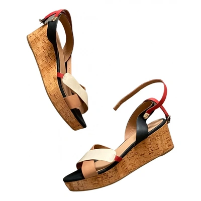 Pre-owned Tommy Hilfiger Leather Sandals In Multicolour