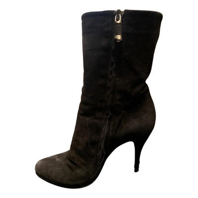 Pre-owned Loriblu Ankle Boots In Black