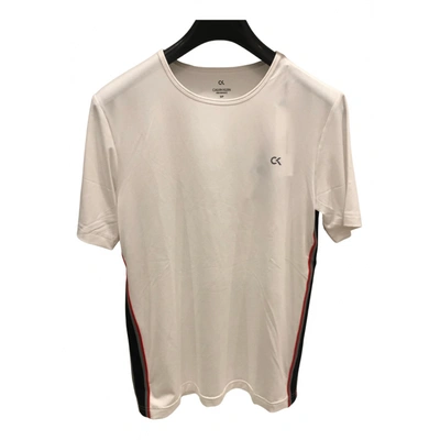 Pre-owned Calvin Klein T-shirt In White