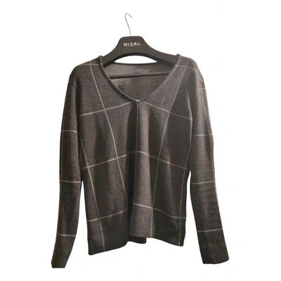 Pre-owned Majestic Cashmere Jumper In Grey