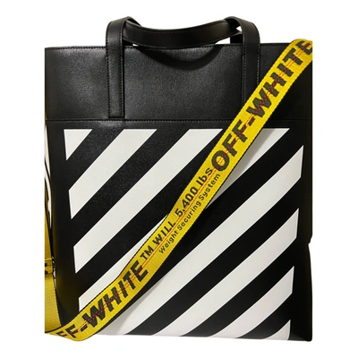 Pre-owned Off-white Leather Tote In Multicolour