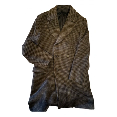 Pre-owned Piombo Wool Coat In Beige