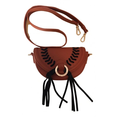 Pre-owned Silvian Heach Leather Handbag In Camel