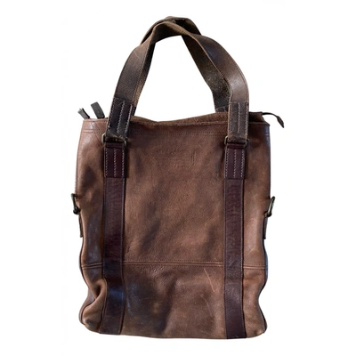 Pre-owned Allsaints Leather Bag In Brown