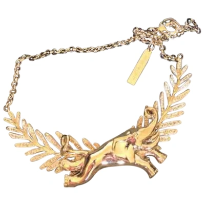 Pre-owned Alberta Ferretti Necklace In Gold