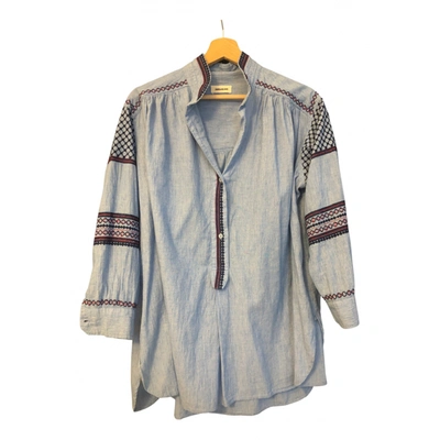 Pre-owned Zadig & Voltaire Tunic In Blue