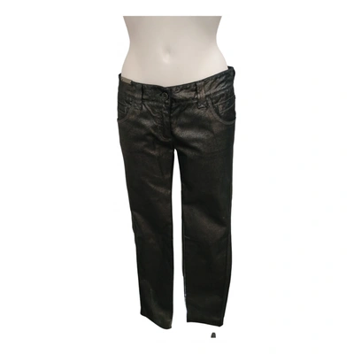 Pre-owned Dolce & Gabbana Straight Pants In Anthracite