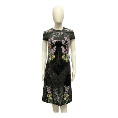 Pre-owned Christopher Kane Leather Mid-length Dress In Multicolour