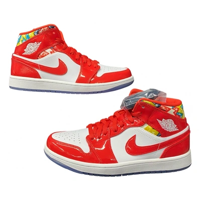 Pre-owned Jordan 1 Patent Leather High Trainers In Multicolour