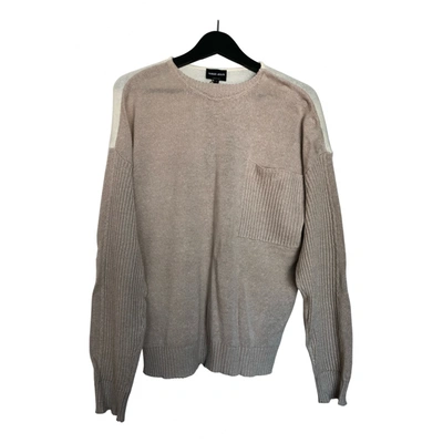 Pre-owned Giorgio Armani Linen Pull In Beige