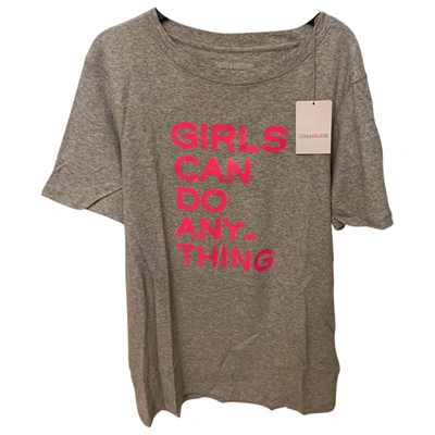 Pre-owned Zadig & Voltaire Spring Summer 2020 T-shirt In Grey
