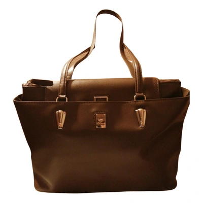 Pre-owned Piero Guidi Leather Handbag In Brown