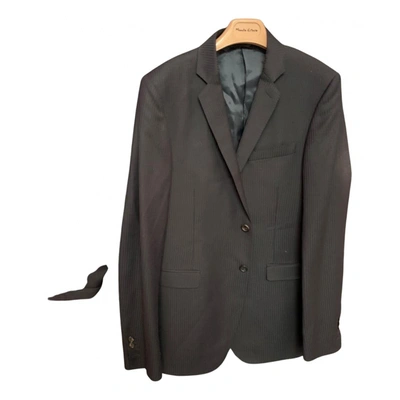 Pre-owned Costume National Wool Suit In Black