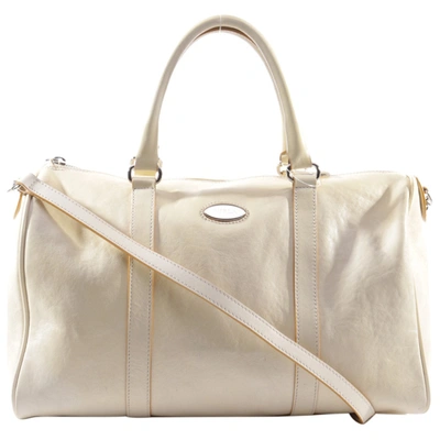 Pre-owned Furla Leather Bag In White