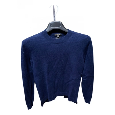 Pre-owned Massimo Dutti Cashmere Jumper In Navy