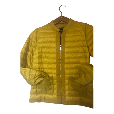 Pre-owned Massimo Dutti Coat In Yellow