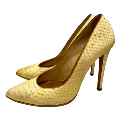 Pre-owned Barbara Bui Leather Heels In Yellow