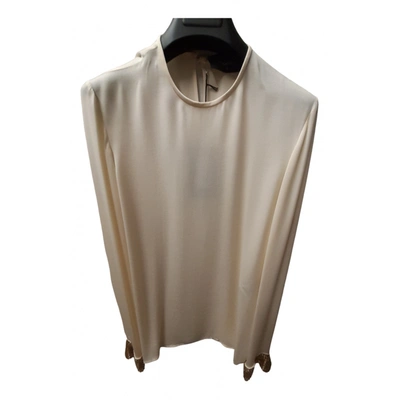 Pre-owned Dsquared2 Silk Shirt In Beige