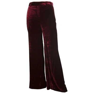 Pre-owned Emilio Pucci Trousers In Burgundy