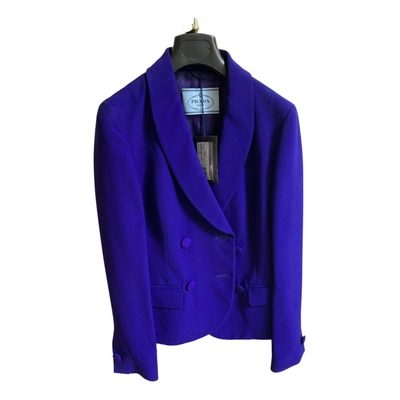 Pre-owned Prada Short Vest In Purple