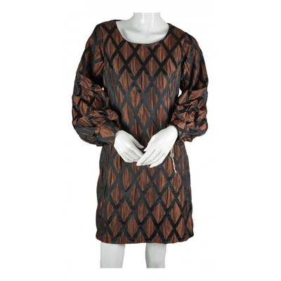 Pre-owned Jijil Mid-length Dress In Brown