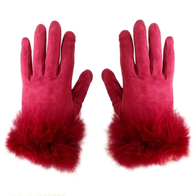 Pre-owned Dior Gloves In Red