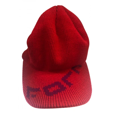 Pre-owned Fornarina Wool Beanie In Red