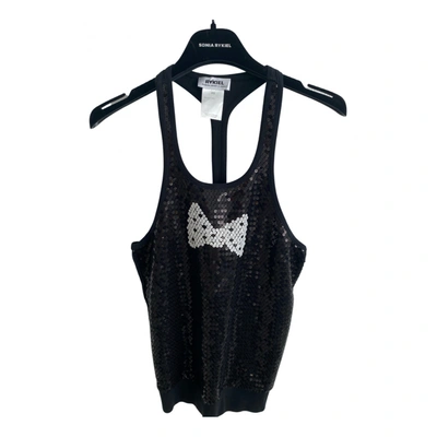 Pre-owned Sonia Rykiel Glitter Vest In Black