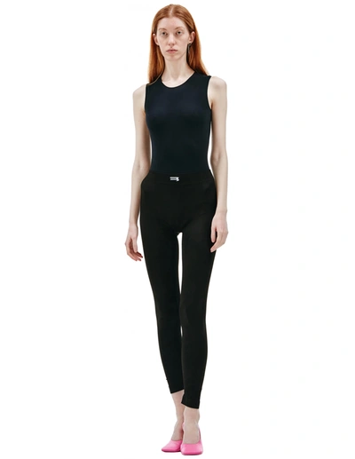 Buy Balenciaga women training leggings in black for $406 online on