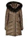 Noize Women's Gigi-x Vegan Leather & Faux Fur Parka In Mocha