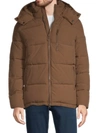 Noize Men's Baltimore Puffer Jacket In Earth