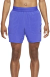 Nike Dri-fit Flex Pocket Yoga Shorts In Blue