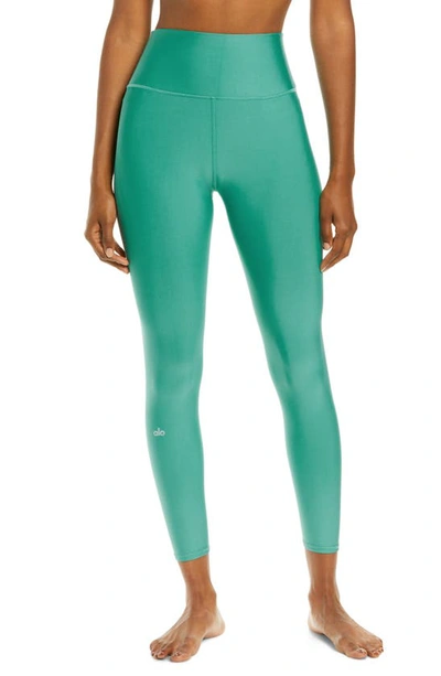 Alo Yoga Airlift High Waist Midi Leggings In Ocean Teal