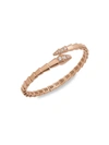 Bvlgari Women's Serpenti Viper 18k Rose Gold & Pavè Diamond Bracelet In Pink Gold