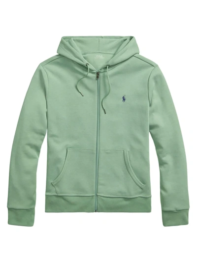 Polo Ralph Lauren Double-knit Full-zip Hoodie In Outback Green