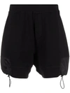Dsquared2 Logo-print Drawstring-hem Shorts In Black